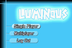 Luminous (Homebrew) — Title screen